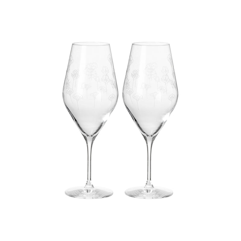 Flower champagne - set of 2