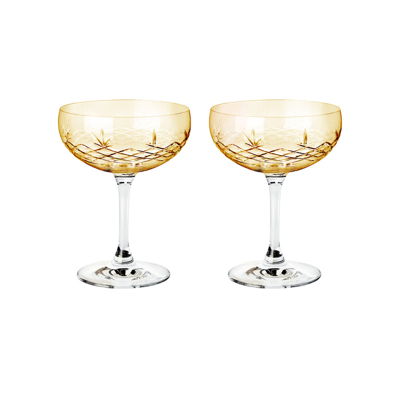 Crispy Gatsby Citrine // Amber - Set of 2