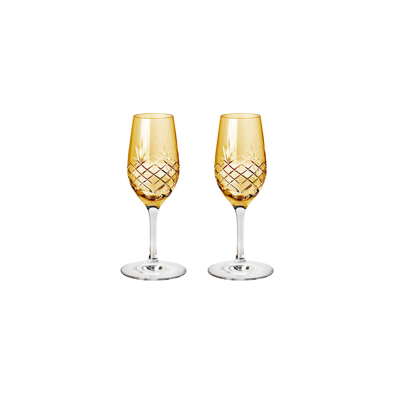 Crispy Port Citrine // Amber - 2 pcs