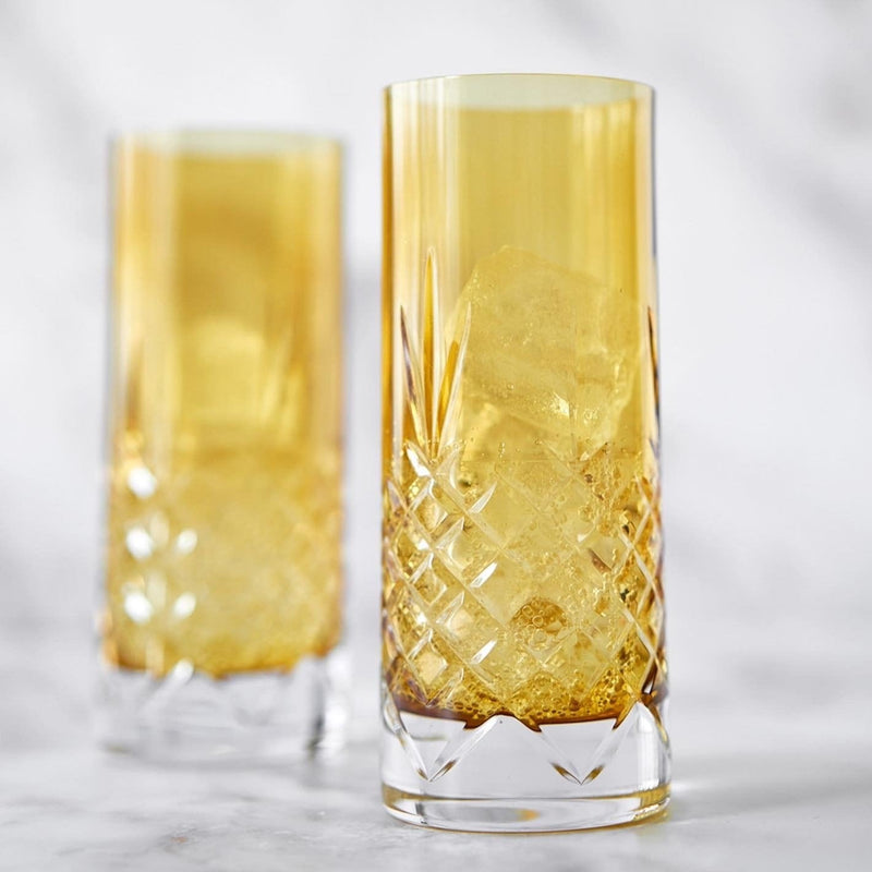 Crispy Highball Citrine // Amber - Set of 2