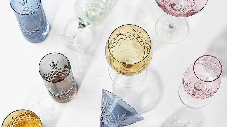 Colored Crystal Wine Glasses