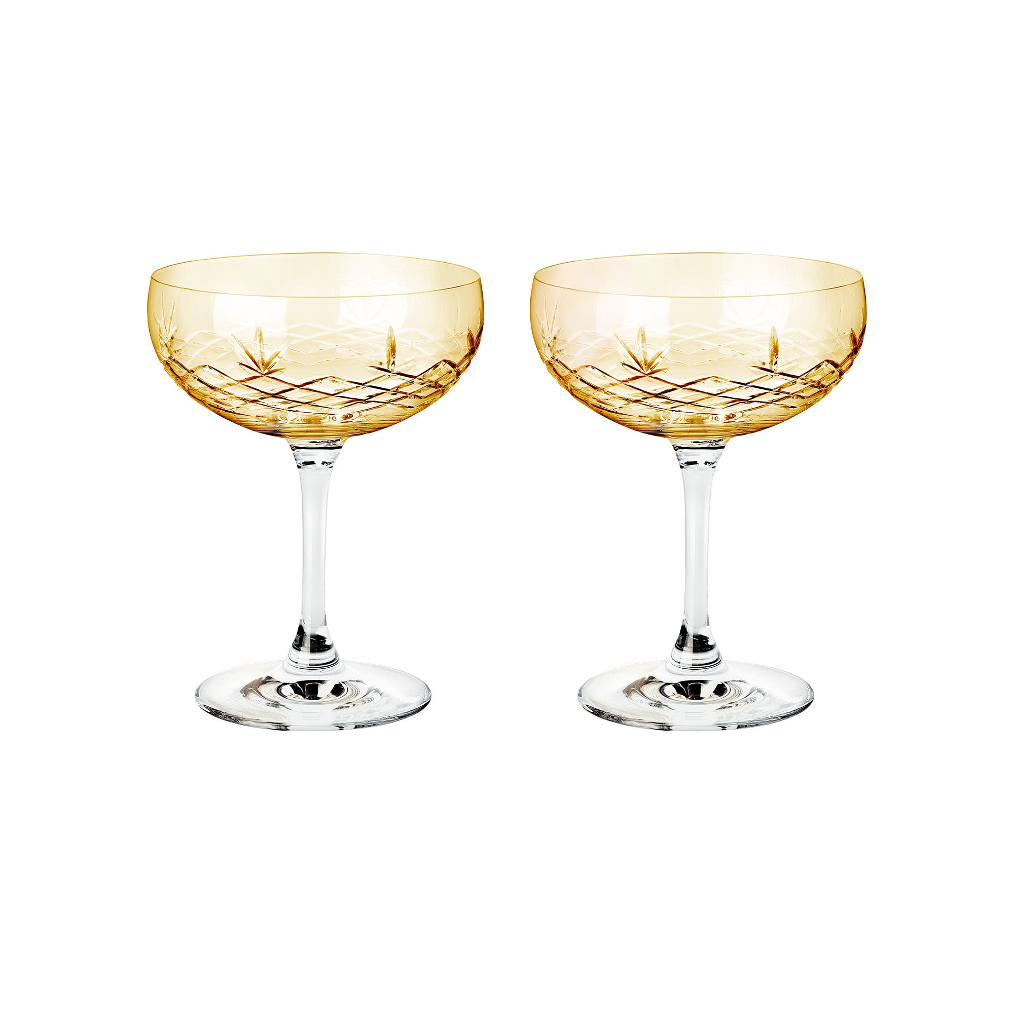 Crispy Gatsby Citrine // Amber - Set of 2