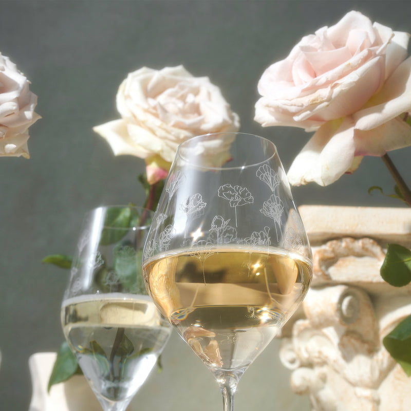 Flower wine - set of 2