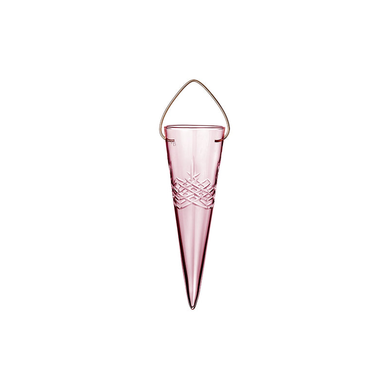 Crispy Glass Cone Topaz // Pink - 1 pcs