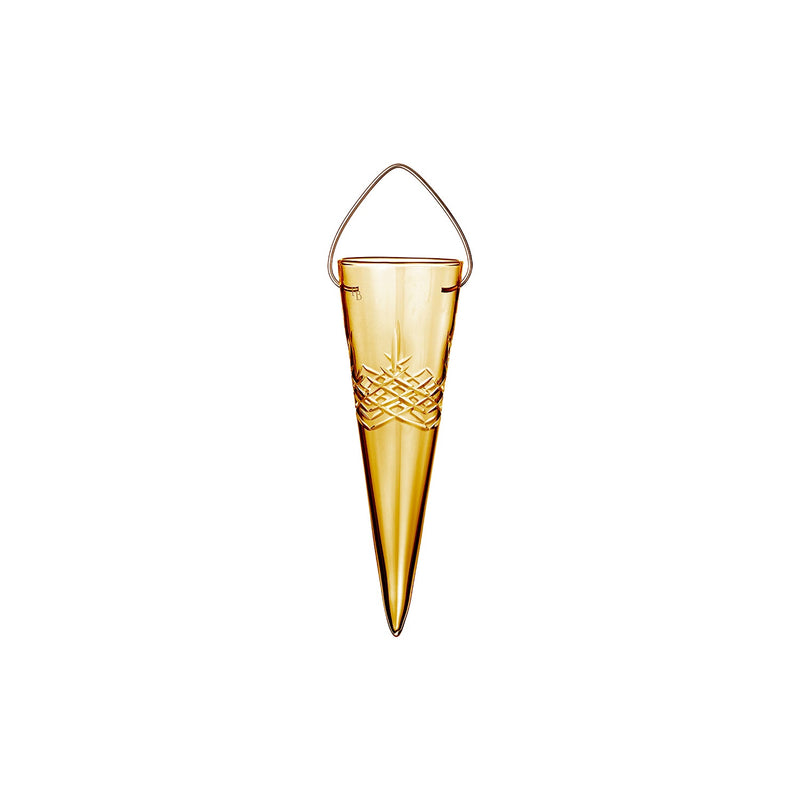 Crispy Glass Cone Citrine // Amber - 1 pcs