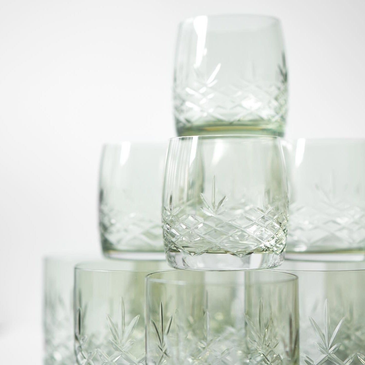 Crispy Aqua Emerald // Green - Set of 2
